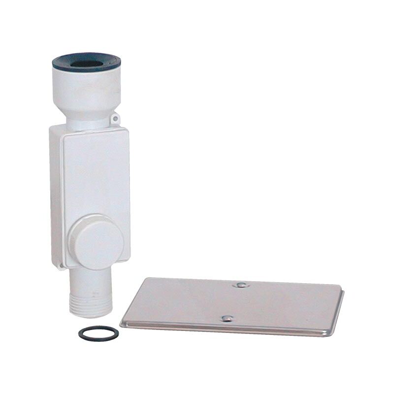 foto del prodotto sifone per scarico condensa in polipropilene bianco 32