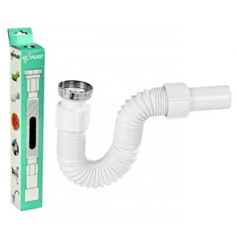 foto del prodotto sifone per scarico flessibile ed estensibile con anima in metallo 11 2' 40 idroweb