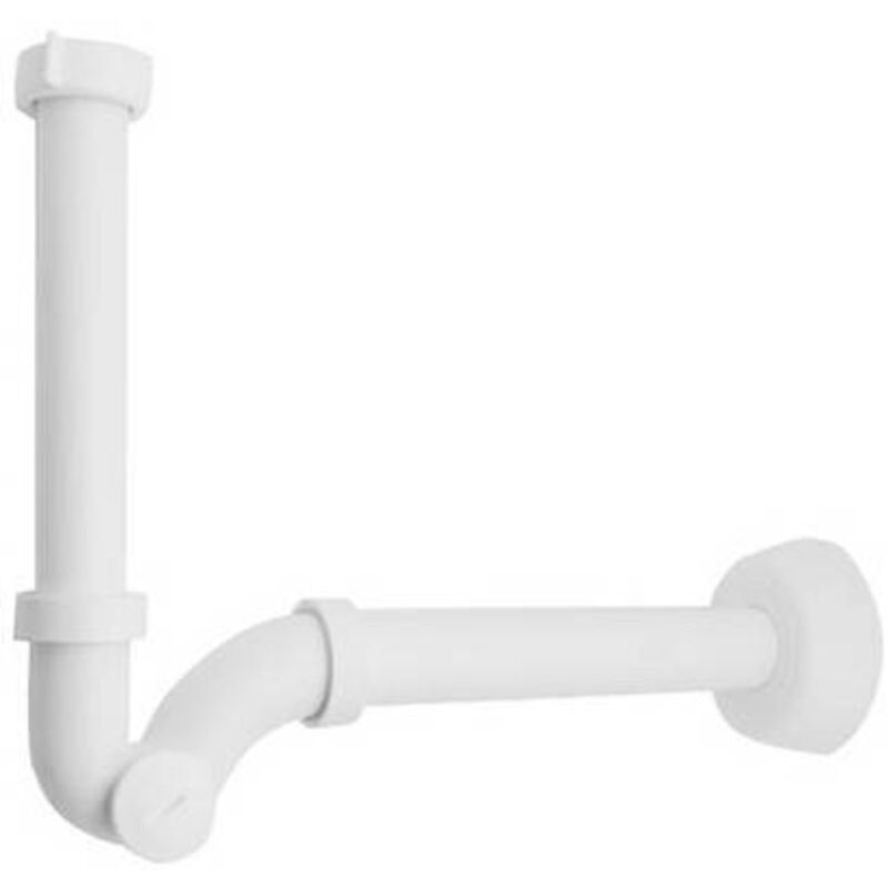 foto del prodotto sifone s monster s bianco senza piletta completo di canotto di scar. 11/4 scarico diam. 32 bonomini