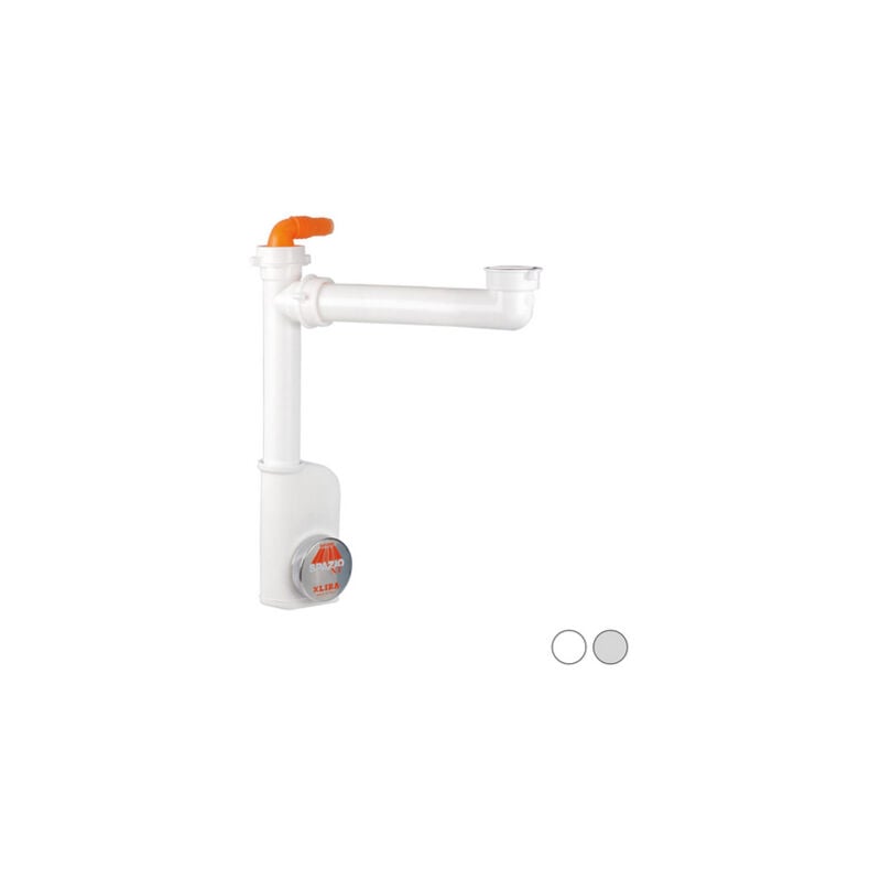 foto del prodotto sifone salva spazio 1 nt evolution per lavelli 11 2 d. 40 mm bianco