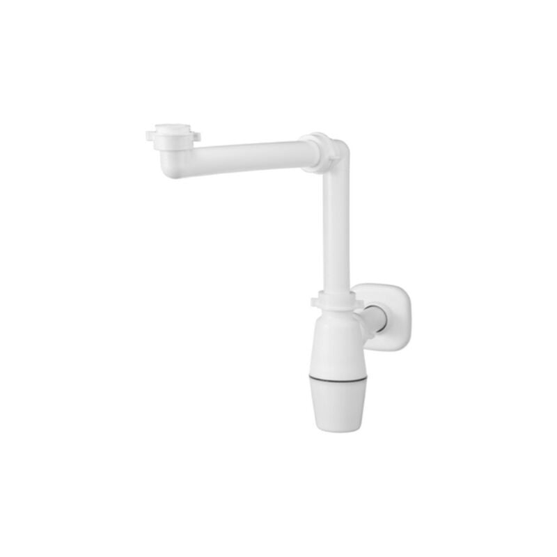 foto del prodotto sifone salvaspazio a bottiglia per lavabo bianco lira
