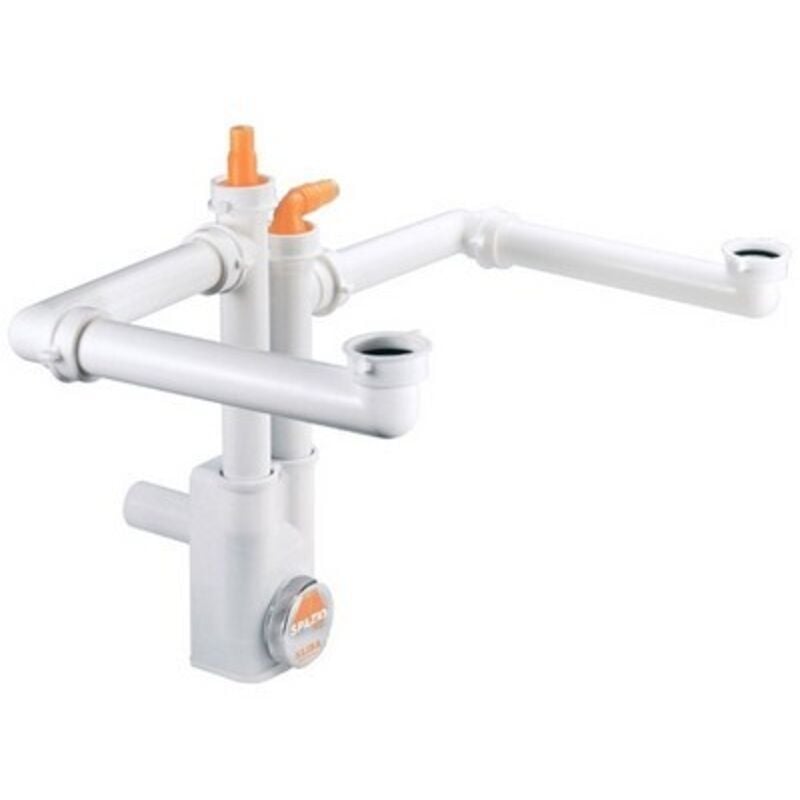 foto del prodotto sifone salvaspazio ispezionabile 2 vie nt marchio lira 1 1 2