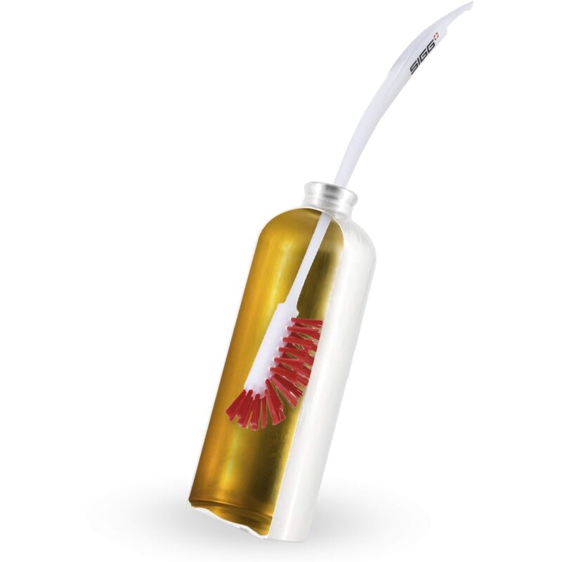 foto del prodotto sigg cleaning brush per borracce sigg e tappi, spazzola borracce per il lavaggio manuale, bianco