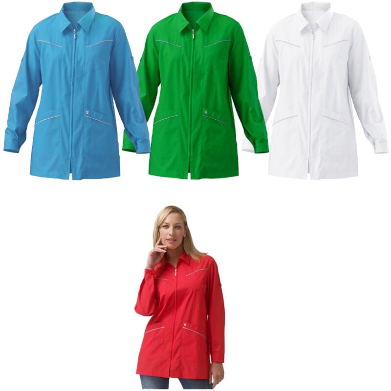 foto del prodotto siggi casacca donna lavoro sandy 28cs0063 00 m verde