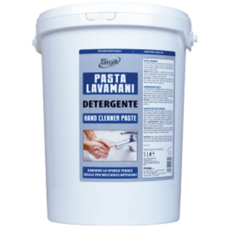 foto del prodotto sigill fustino pasta lavamani 5 lt detergente tradizionale per sporchi piu tenaci ideale per meccanici artigiani