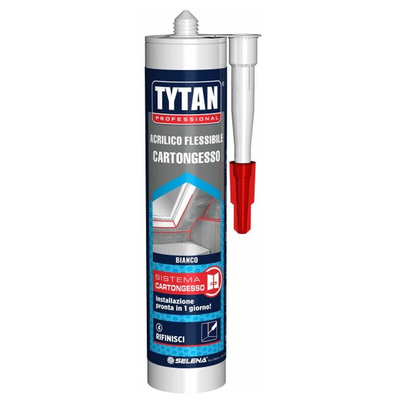foto del prodotto sigillante acrilico flessibile cartongesso 300 ml bianco tytan