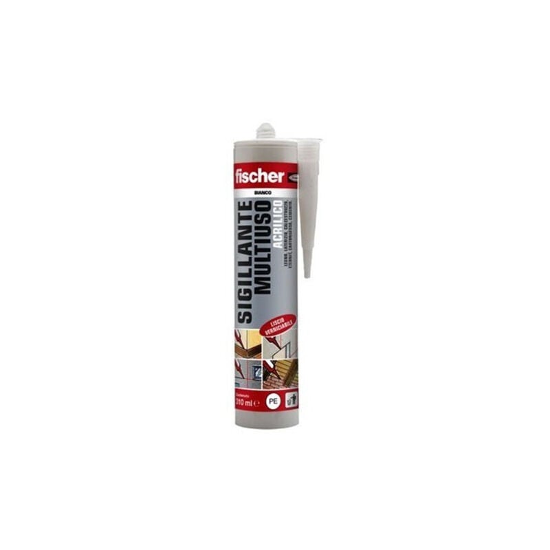 foto del prodotto sigillante acrilico multiuso fischer bianco