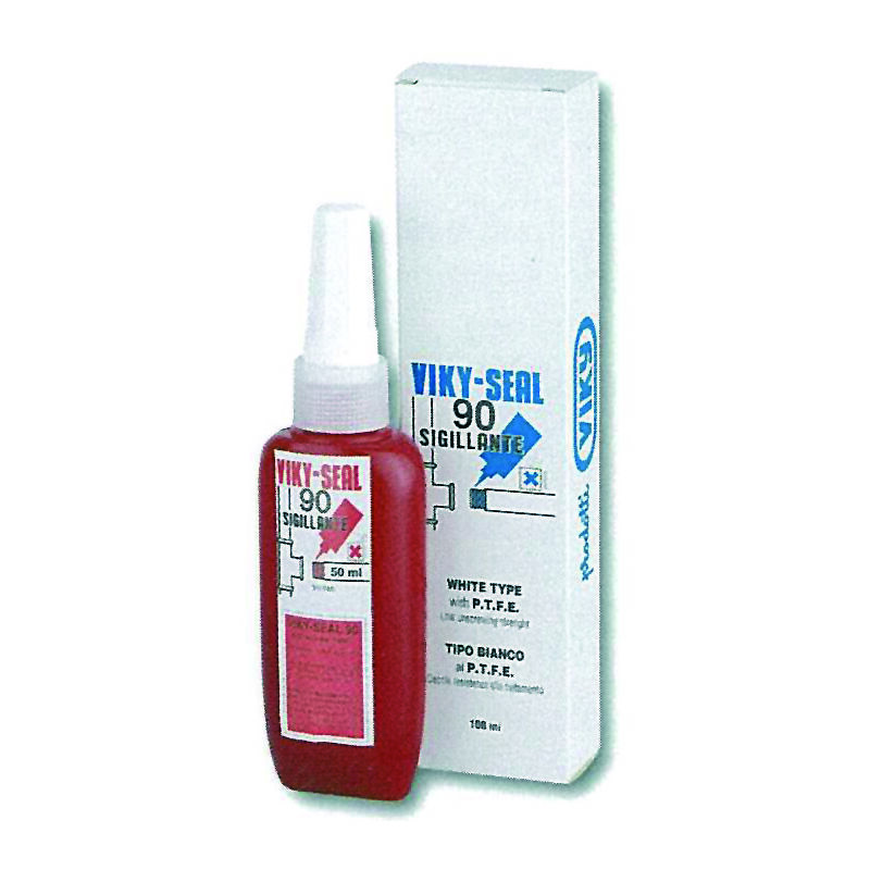 foto del prodotto sigillante anaerobico frenafiletti viky seal tipo bianco al ptfe ml.50 in tubetto