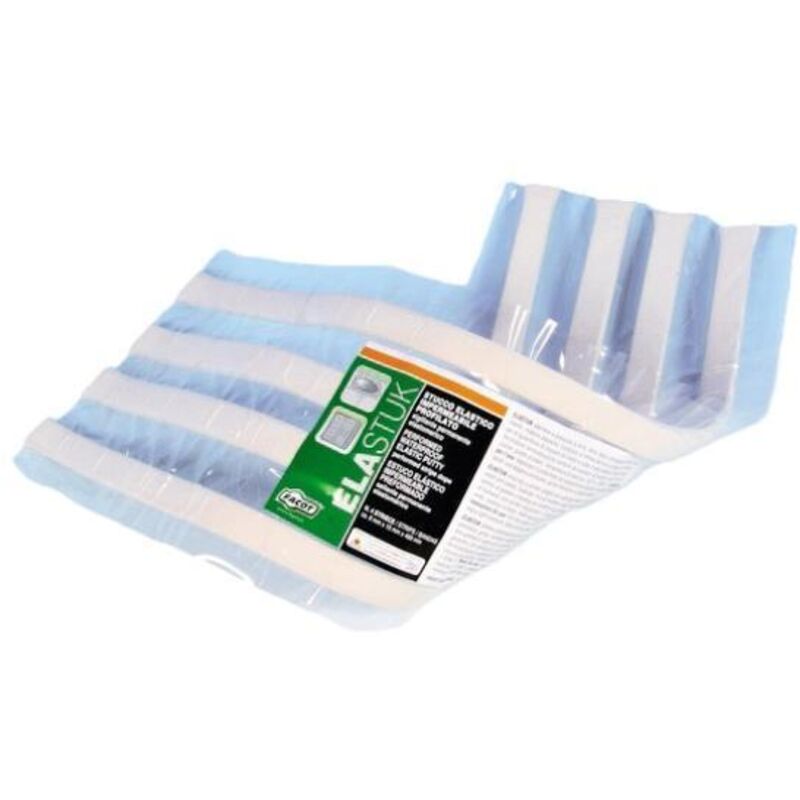 foto del prodotto sigillante elastoplastico in strisce 8 x 15 x 490 mm x 4 per giunzioni impermeabili su vetro, metallo, legno e plastica facot elastuk ela0450