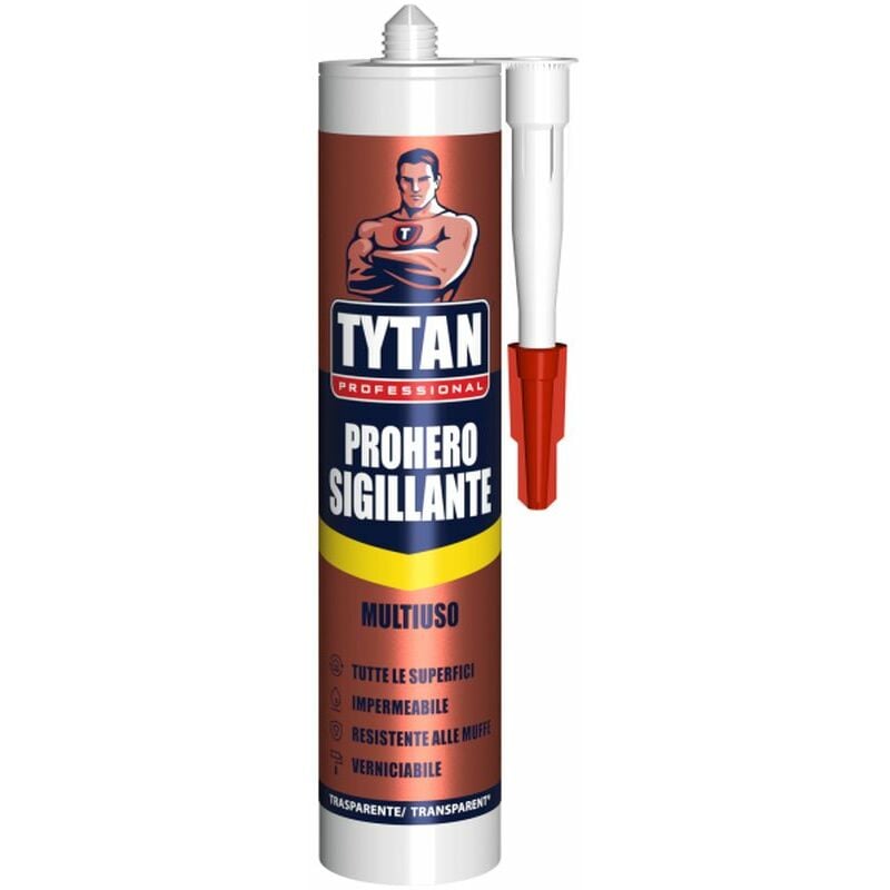 foto del prodotto sigillante multifunzione prohero 280ml trasparente tytan