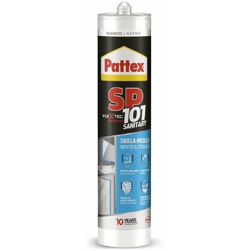 foto del prodotto sigillante neutro pattex sp101 sanitary bianco