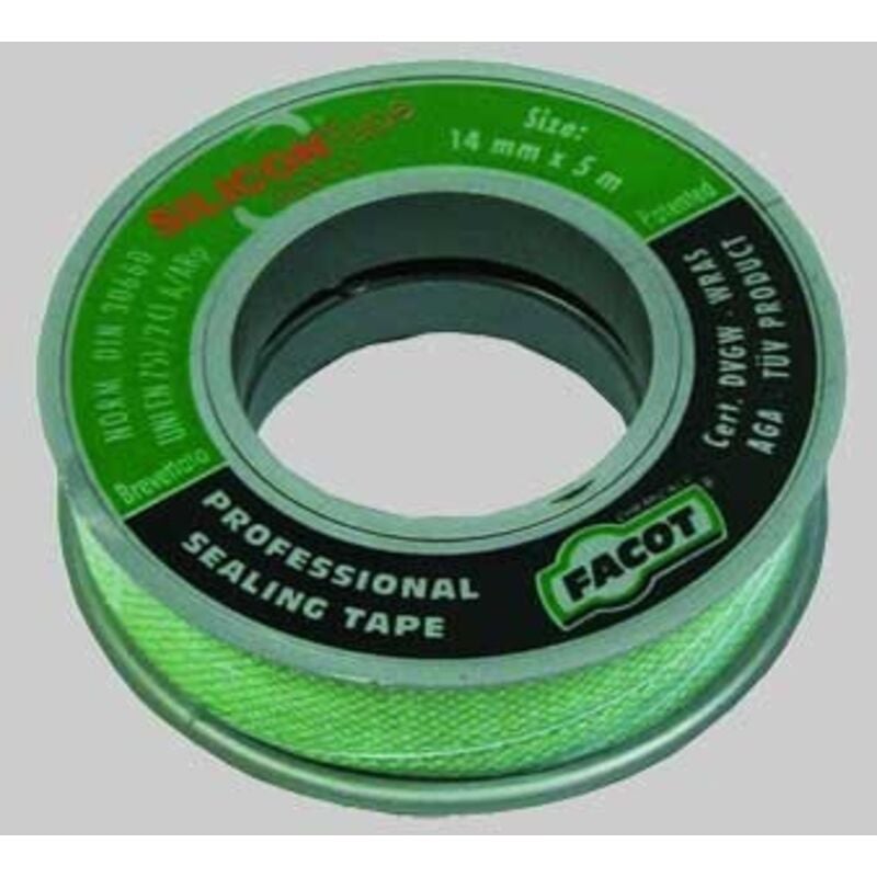 foto del prodotto sigillante per raccordi idraulici h.14mm lunghezza 15mt articolo sst1415 facot