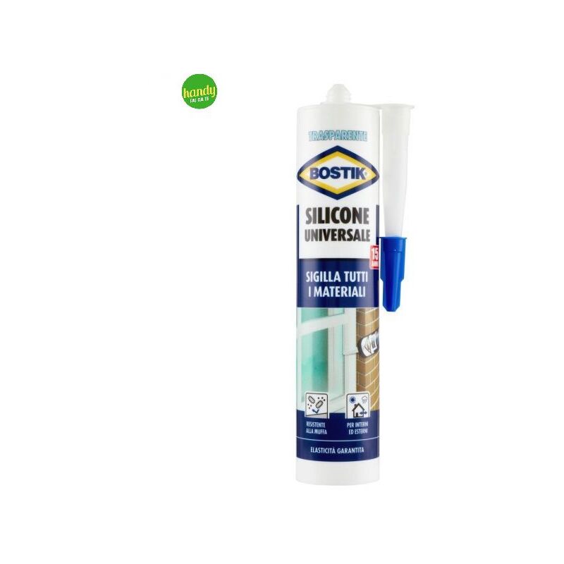 foto del prodotto sigillante siliconico bostik acetico trasparente 280 ml
