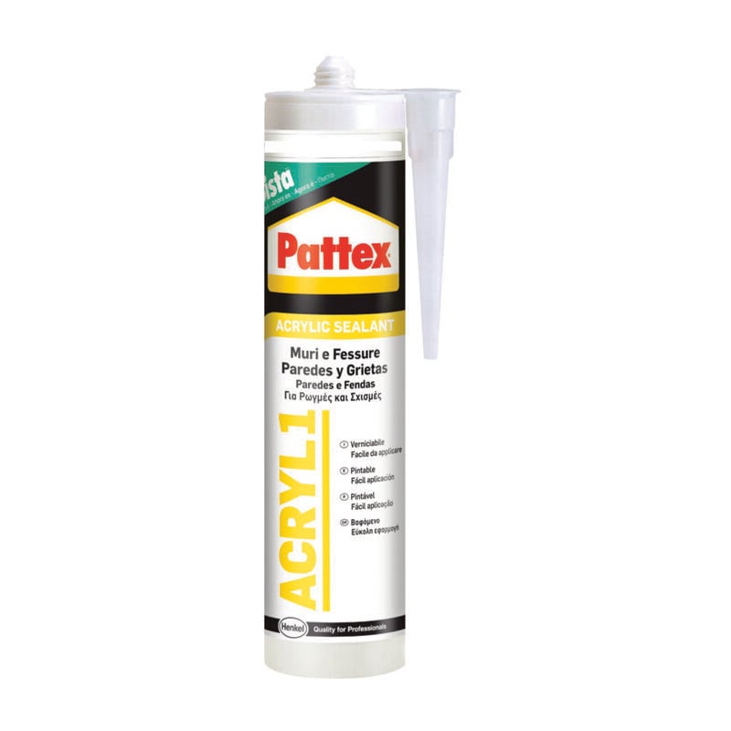 foto del prodotto sigillante sista acryl1 colorato ml.300 bianco pattex