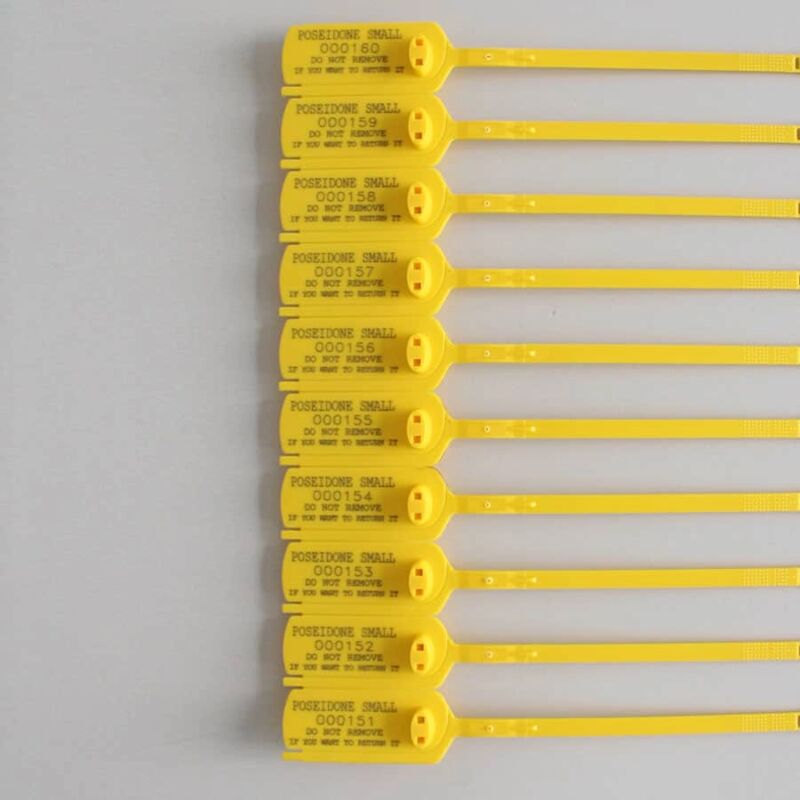 foto del prodotto sigilli in plastica senza inserto metallico scatto autobloccante a lunghezza fissa numero pezzi 1000 sigilli