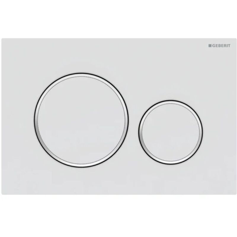 immagine 0 del prodotto sigma 20 placca di comando bianco opaco cromato lucido bianco opaco 115.882.jt.1 bianco opaco geberit