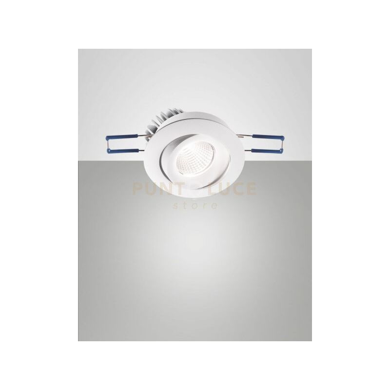foto del prodotto sigma system incasso bianco tondo orientabile a led 7w 3000k 800lm ip40