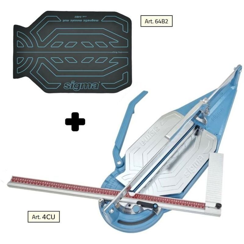 foto del prodotto sigma tagliapiastrelle 4cu cm84 incisione trazione tappetino per mosaico 64b2