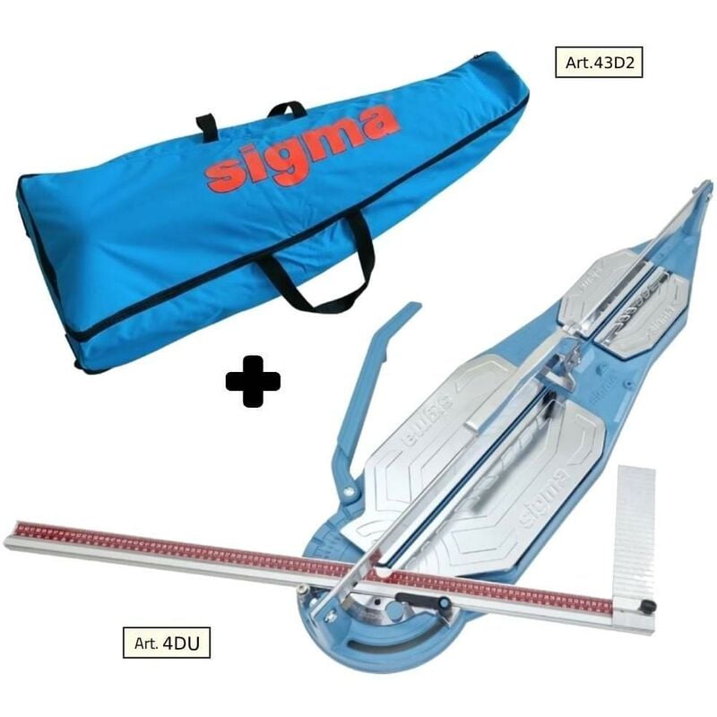 foto del prodotto sigma - tagliapiastrelle 4du cm103 incisione trazione valigia tela con ruote 43d2