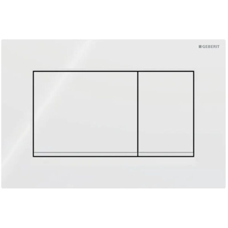 foto del prodotto sigma30 placca di comando per 2 volumi di risciacquo, bianco bianco opaco 115.883.11.1 geberit