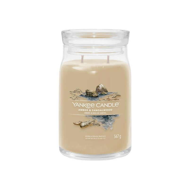 foto del prodotto signature candela in giara grande amber sandalwood 90 ore yankee candle