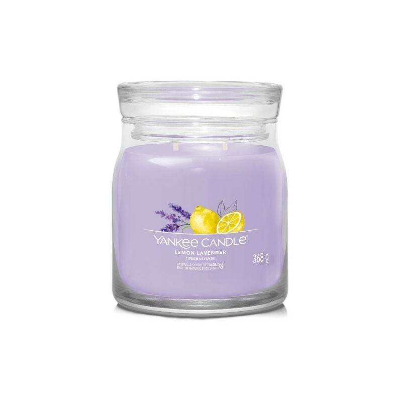 foto del prodotto signature candela in giara media lemon lavender 50 ore yankee candle