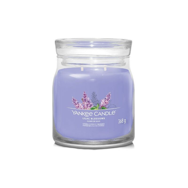 foto del prodotto signature candela in giara media lilac blossoms 50 ore yankee candle