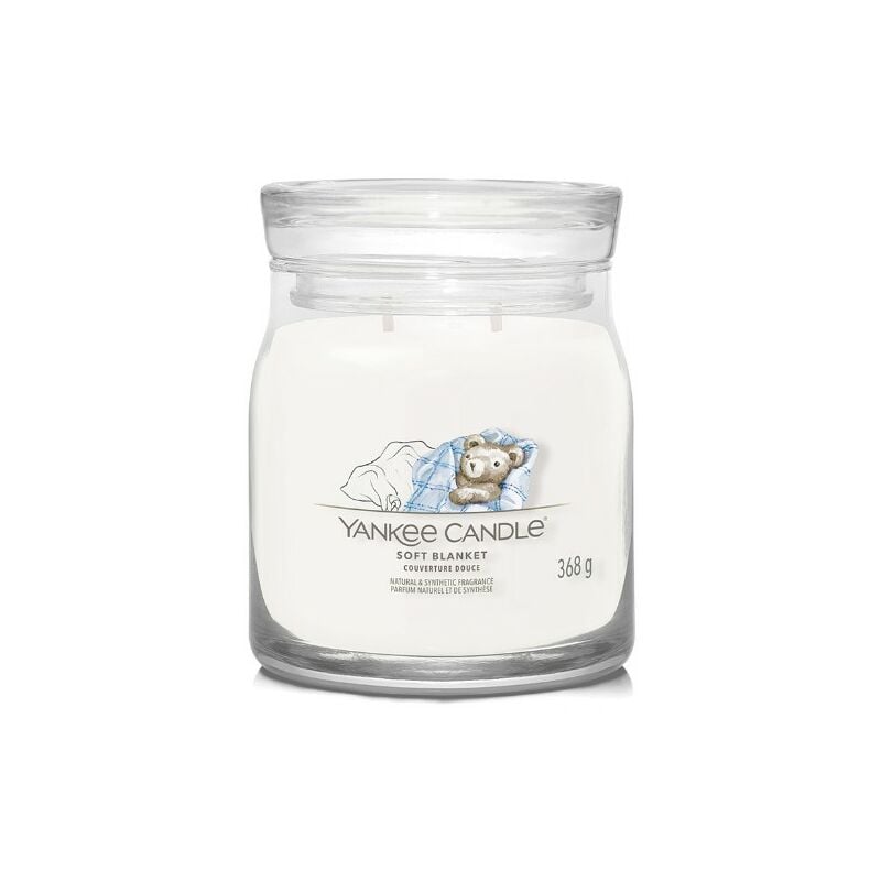 foto del prodotto signature candela in giara media soft blanket 50 ore yankee candle