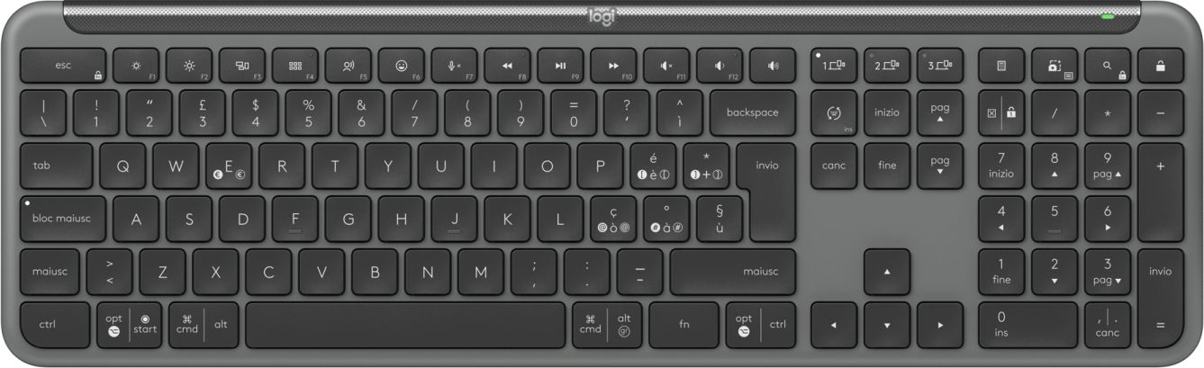 foto del prodotto signature slim wireless keyboard k950 graphite ita