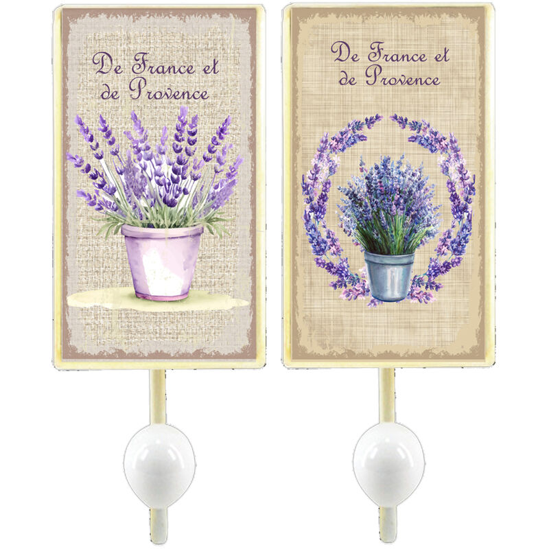 foto del prodotto signes grimalt appendiabiti percha 2u ecru 19x8x7 cm decorazione vintage in metallo
