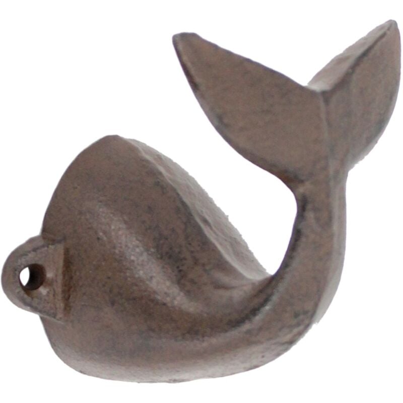 foto del prodotto signes grimalt - appendiabiti rustico a coda di balena per decorazione da parete appendiabiti in ghisa ideale per giardino e casa
