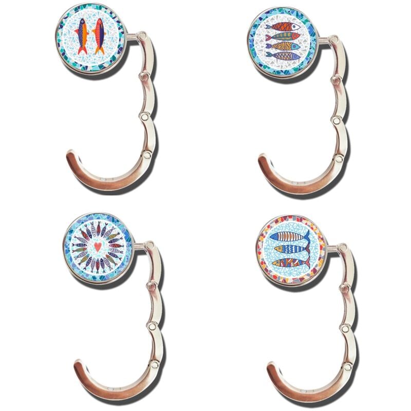 foto del prodotto signes grimalt appendino per sacchetto del pesce 4 ganci diversi in resina, metallo, decorativo per la casa