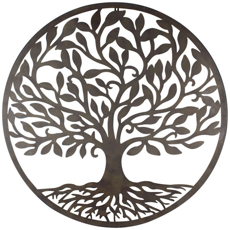 foto del prodotto signes grimalt applicare la parete dell ornamento in metallo wall wall advveve black metal applica 2x82x82cm 19009