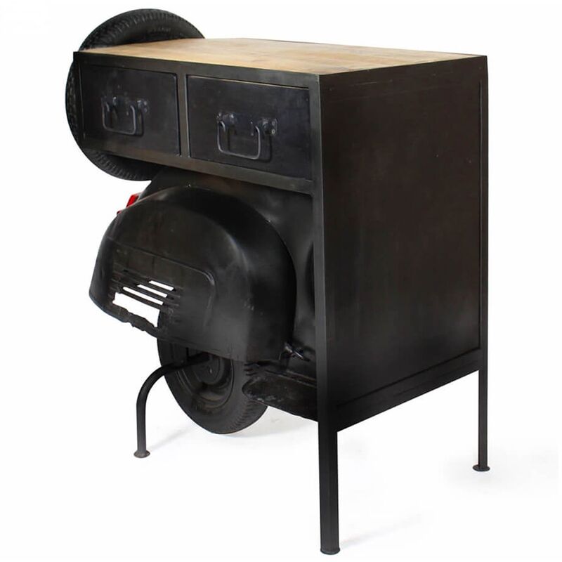 foto del prodotto signes grimalt bar di mobili black ausiliary black black bar 48x8x93cm 23765
