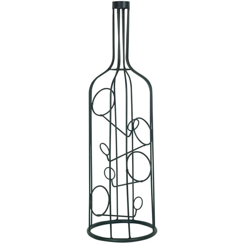 foto del prodotto signes grimalt bottler da cucina bottiglie di bottiglie nere 23x23x76cm 20785