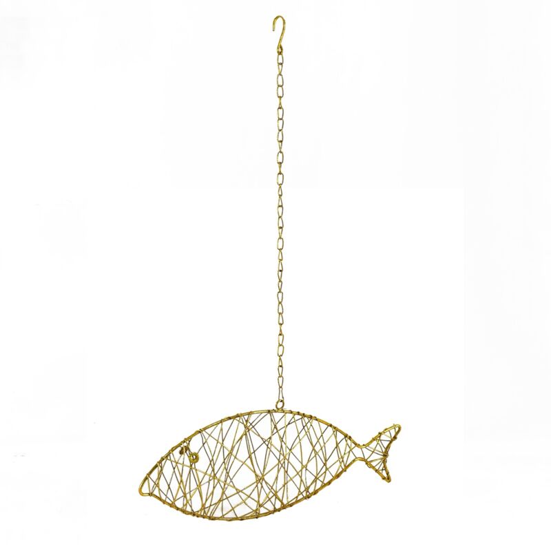 foto del prodotto signes grimalt ciondolo in metallo a pendente beige metal spendant 13x36x6cm