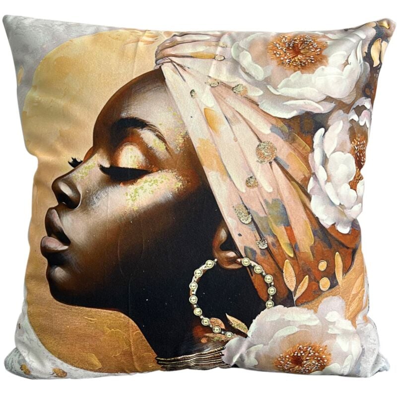 foto del prodotto signes grimalt cuscino etnico africano 45x45 cm, decorazione domestica moderna, tessuto in cotone, stile unico e accattivante