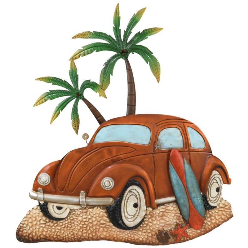 foto del prodotto signes grimalt decorazione da parete per auto surf in metallo decorativo vintage rosso 93x6x84 cm