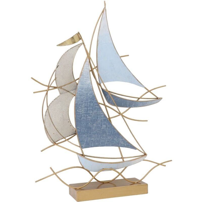 foto del prodotto signes grimalt figura decorativa di barca a vela da parete ornamento nautico in metallo