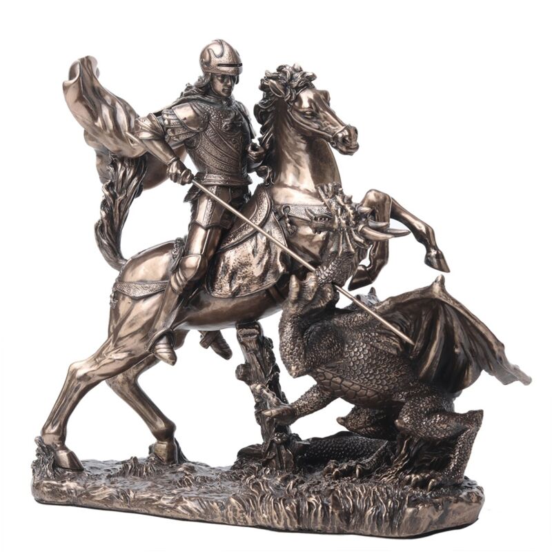 foto del prodotto signes grimalt figura della dea grigio bronzo di san giorgio 16x17x9 cm