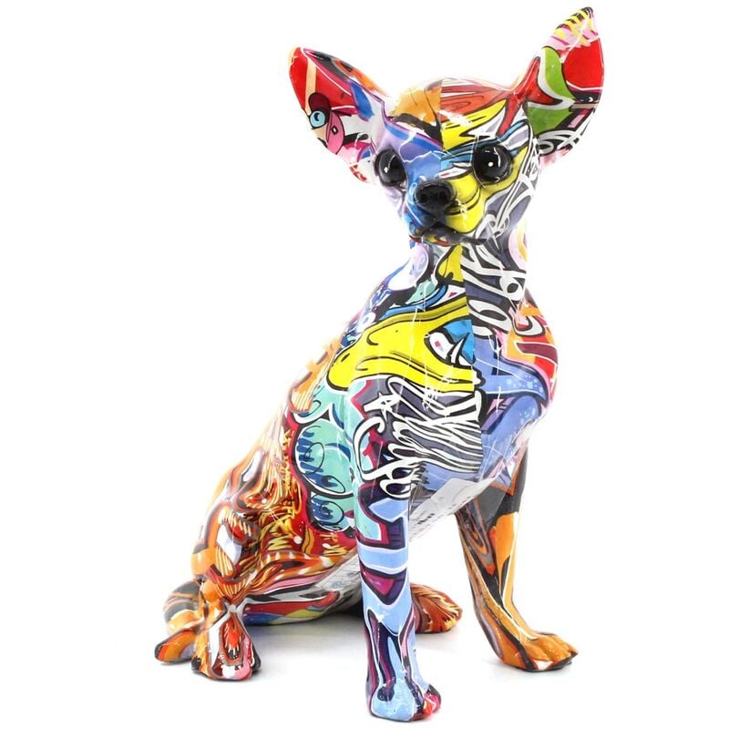 foto del prodotto signes grimalt figure di figura del cane chihuahua figura animale multicolore 17x12x25cm 25300
