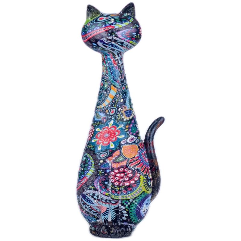 foto del prodotto signes grimalt figure di figura di gatto animali neri cat 6x8x21cm 25433
