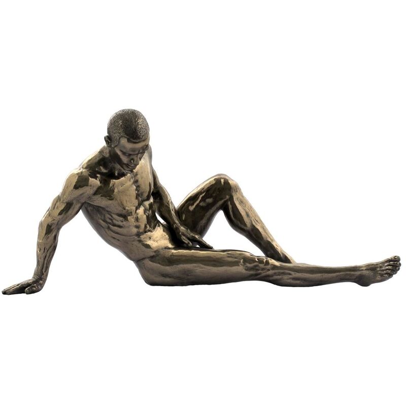foto del prodotto signes grimalt figure di figura in bronzo figura nuda golden bronze 8x26x12cm 15235