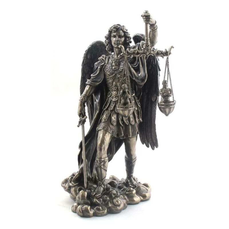foto del prodotto signes grimalt figure di figura in bronzo san miguel bronce grey 12x15x27cm 1322