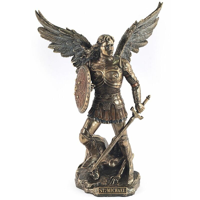 foto del prodotto signes grimalt figure di figura in bronzo san miguel bronze goldo 12x17x24cm 97486