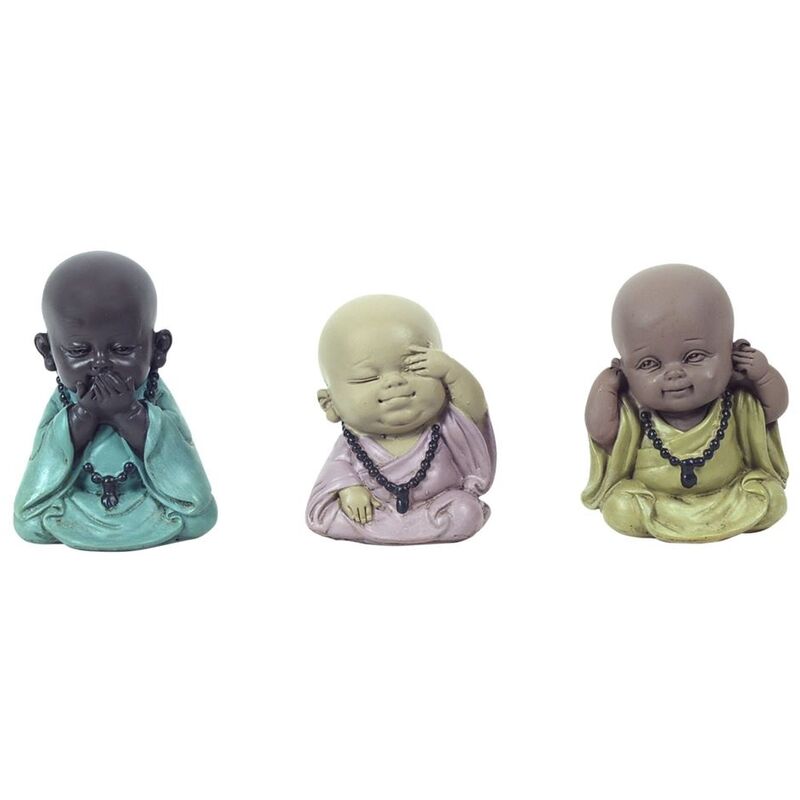 foto del prodotto signes grimalt figure di figure di buddha buddha 3 diversi set 3u multicolore buddhas 5x6x8cm 20768