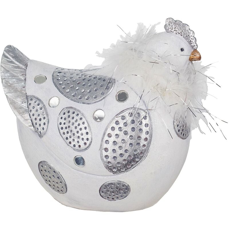 foto del prodotto signes grimalt - figure di figure di gallina figura gallina animal white 20x11x19cm 27474
