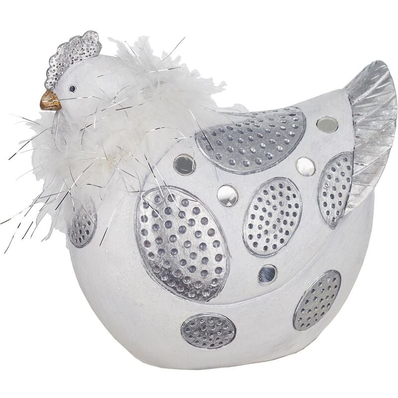 foto del prodotto signes grimalt - figure di figure di gallina figura gallina animali bianchi 17x10x18cm 27473
