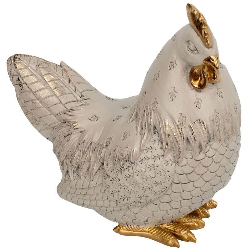 foto del prodotto signes grimalt figure di figure di gallina figura gallo animali bianchi 21x11x20cm 28014
