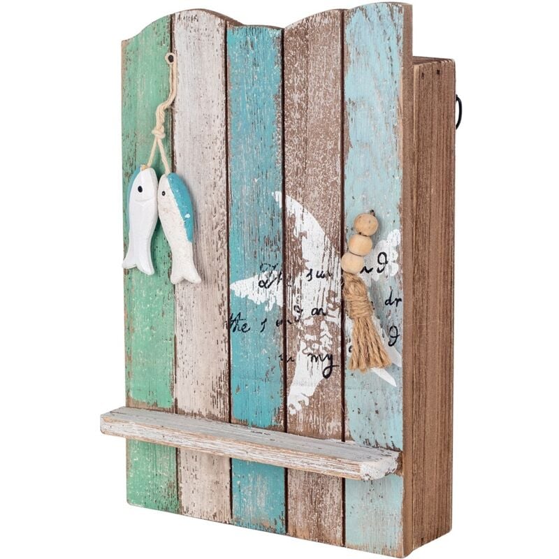 foto del prodotto signes grimalt key box appendichiavi blu 25x16x8 cm organizer decorativo per chiavi da parete